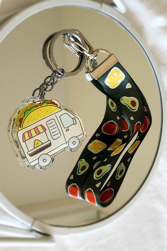 TACO TRUCK KEYCHAIN & LANYARD