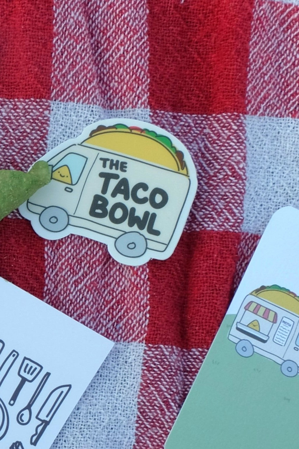 TACO BOWL VINYL STICKER