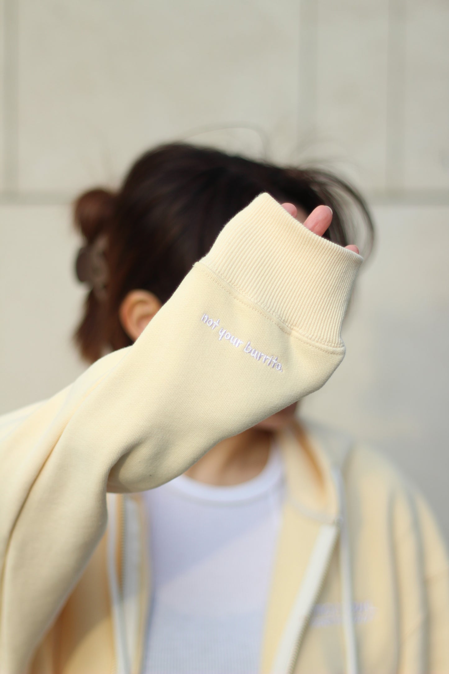 BURRITO SQUAD ZIP-UP - CREAM