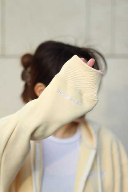 BURRITO SQUAD ZIP-UP - CREAM