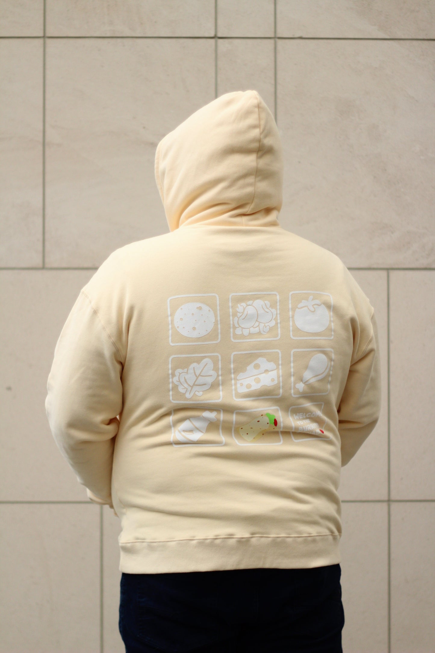 BURRITO SQUAD HOODIE - CREAM